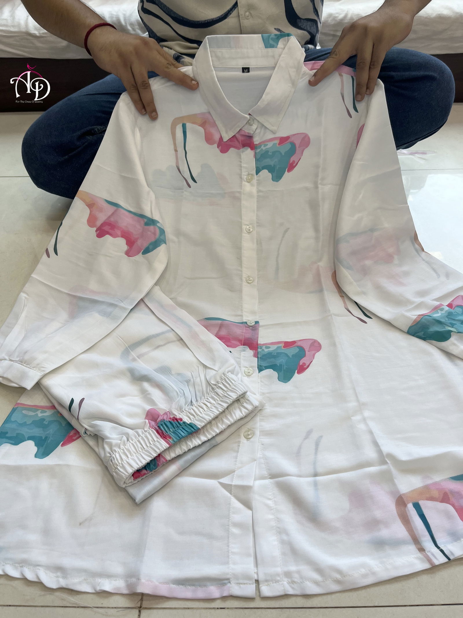 New Muslin Pure Cotton Co-ord Set 